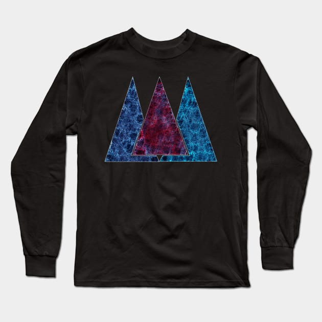 3 abstarct triangles Long Sleeve T-Shirt by ornacon